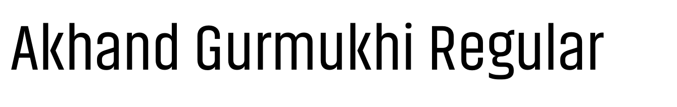 Akhand Gurmukhi Regular
